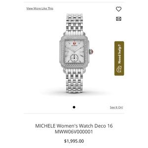 **LIKE NEW** Michele Women’s Deco 16 Luxury Watch